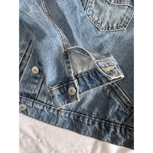 Old Navy Denim Button Down Jean Jacket Womens Size XL Faded Blue EUC - Picture 8 of 8